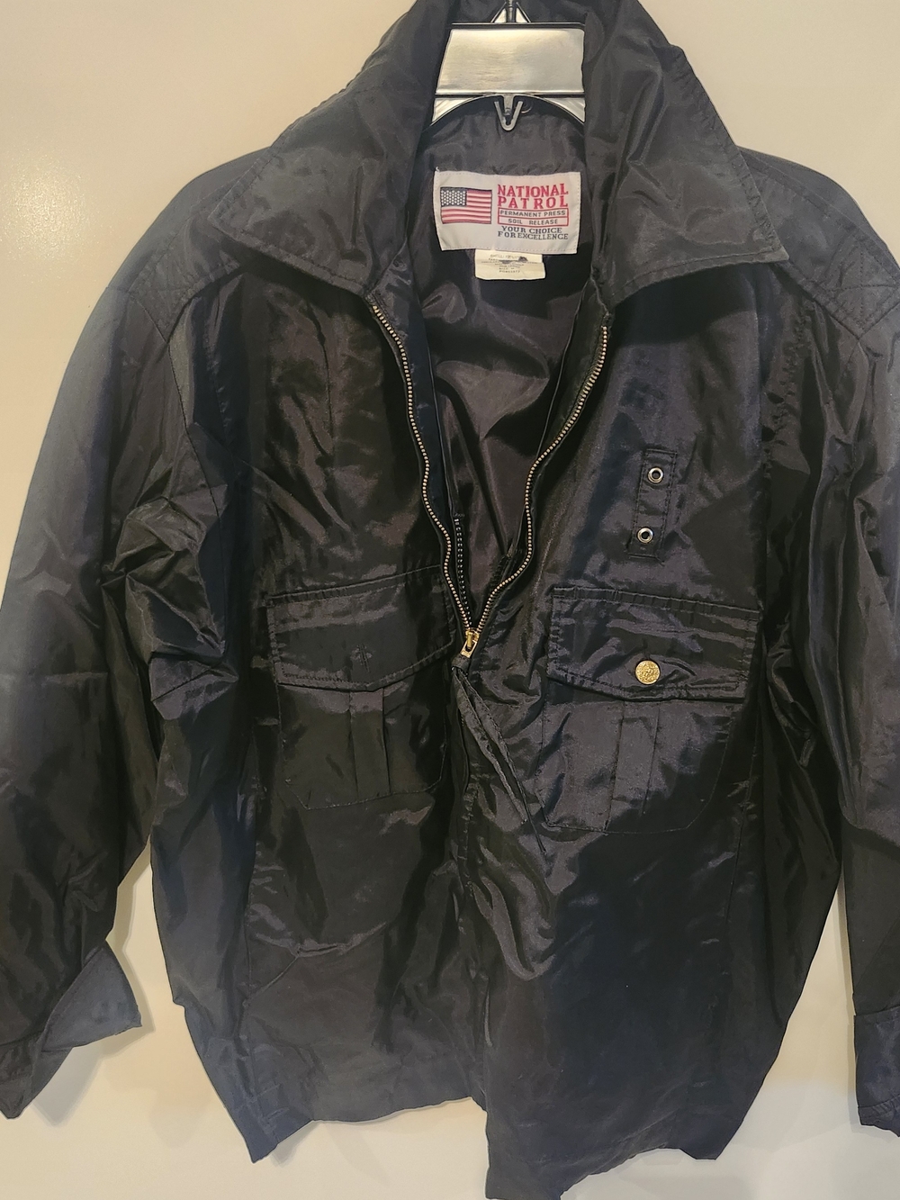 Men's Black Windbreaker Jacket